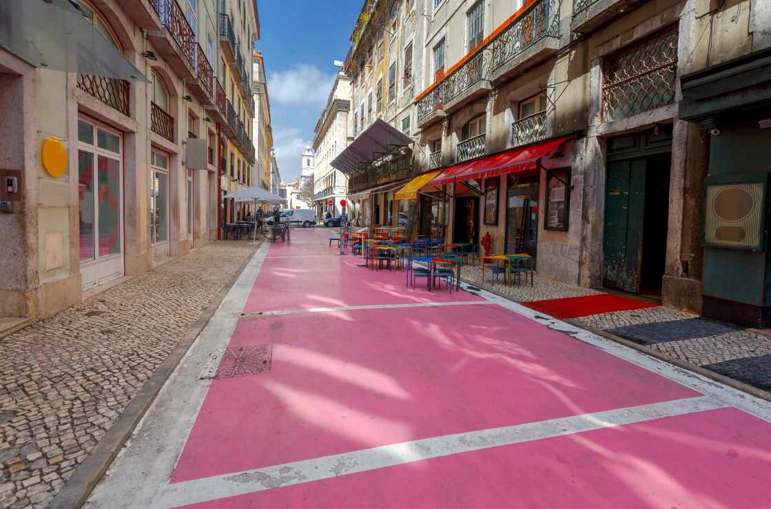 Lissabons Pink Street